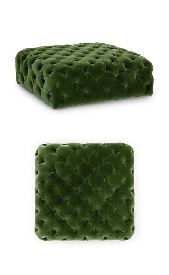 Velvet Tables and Tufted Ottomans - Image 7