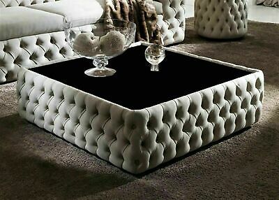 Velvet Tables and Tufted Ottomans - Image 2